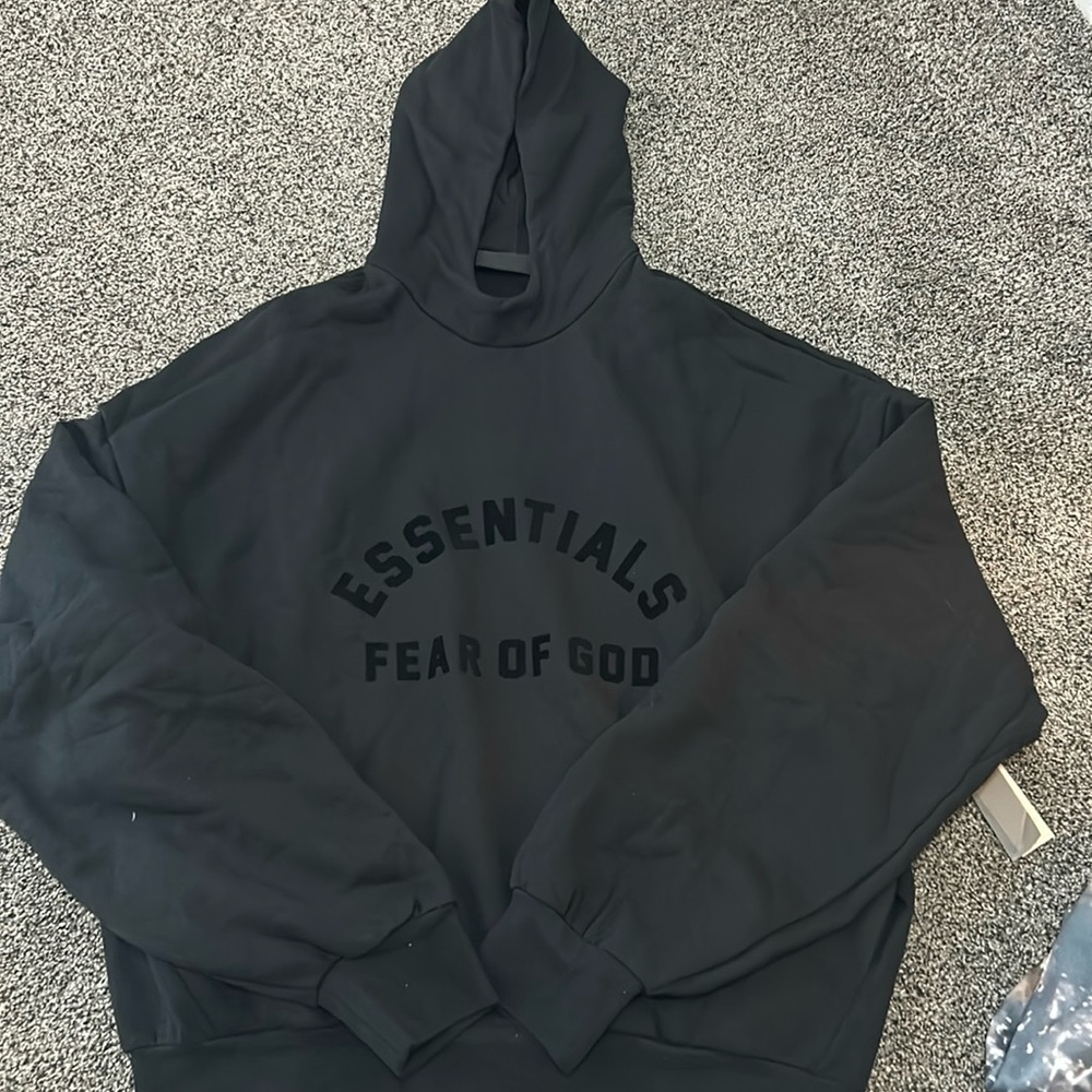 Black Essentials Hoodie